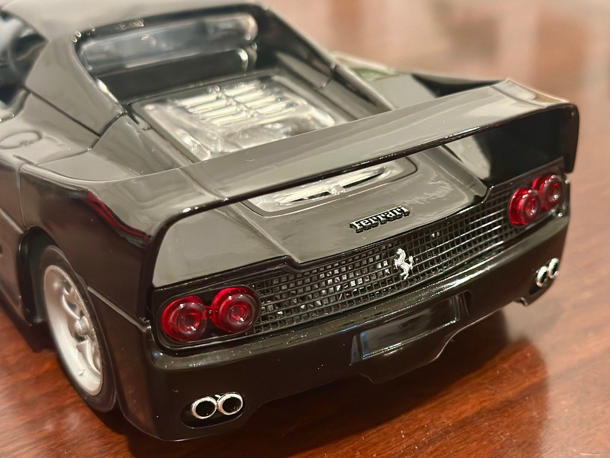 Hot Wheels Ferrari F50 Hard-Top Black 1/18 Scale Diecast Model Car - Product Image