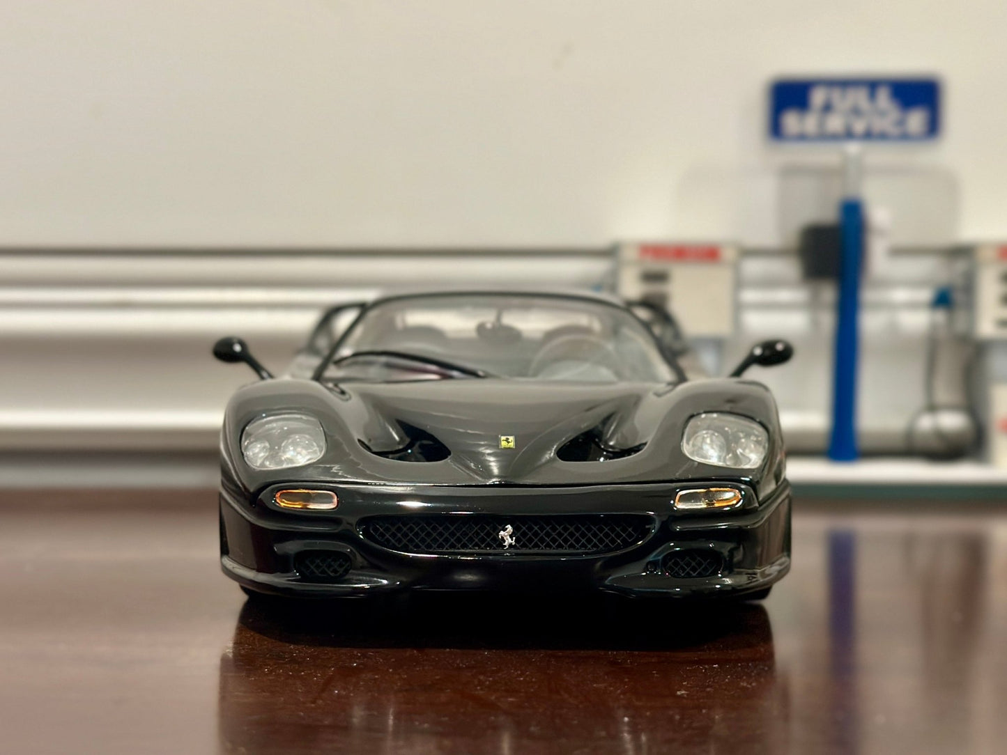 Hot Wheels Ferrari F50 Hard-Top Black 1/18 Scale Diecast Model Car - Product Image