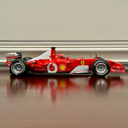 Hot Wheels Ferrari Formula One 'F2002 Michael Schumacher French GP' 1/18 Scale Diecast Model F1 Car - Product Image