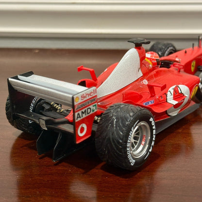 Hot Wheels Ferrari Formula One 'F2003-GA After Race Wet Wheels Michael Schumacher' 1/18 Scale Diecast Model F1 Car - Product Image