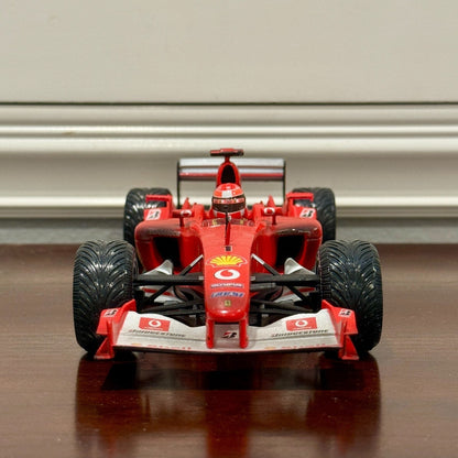 Hot Wheels Ferrari Formula One 'F2003-GA After Race Wet Wheels Michael Schumacher' 1/18 Scale Diecast Model F1 Car - Product Image