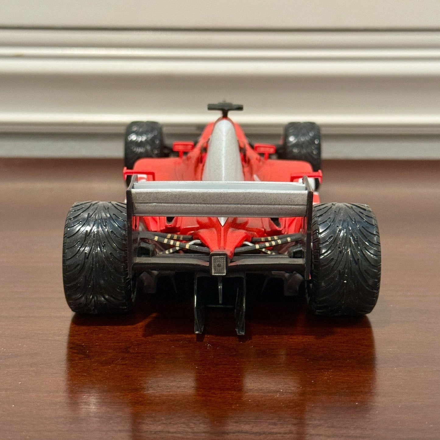 Hot Wheels Ferrari Formula One 'F2003-GA After Race Wet Wheels Michael Schumacher' 1/18 Scale Diecast Model F1 Car - Product Image