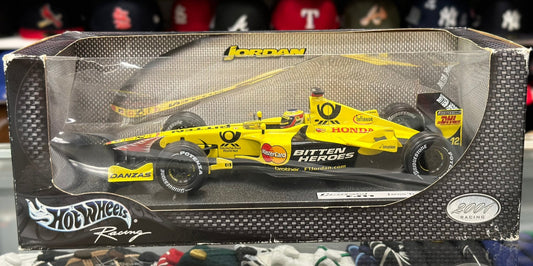 Hot Wheels Honda Jordan Formula One 'EJ11' Yellow 1/18 Scale Diecast Model F1 Car - Product Image