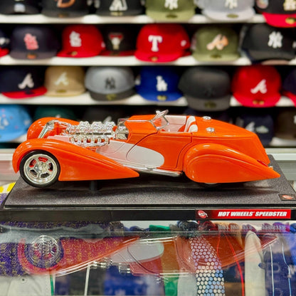 Hot Wheels Speedster Convertible Orange 1/18 Scale Diecast Model Car - Product Image