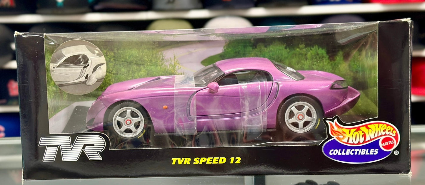 Hot Wheels TVR Purple 1/18 Scale Diecast Model Car | New - Product Image