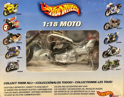 Hot Wheels Twin Flames Motorcycle 1/18 Scale Model Motorcycle | New - Product Image
