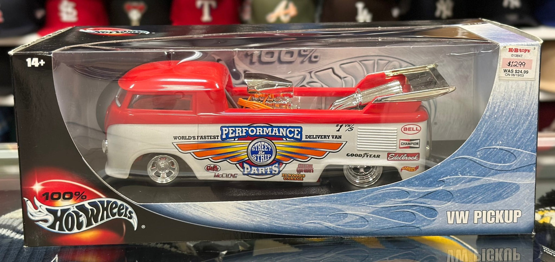 Hot Wheels Volkswagen Pickup Delivery Van 'Drag Bus Hot Rod' 1/18 Scale Diecast Model Car | New - Product Image