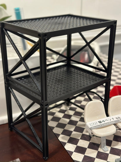 Japanese Garage Motorcycle Bike Diorama Prop Stackable Set | 1/18 Diorama | NEW - Product Image