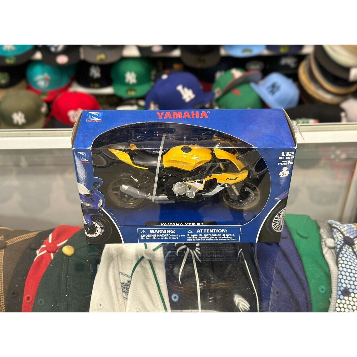 Kawasaki ZX-14 & Yamaha YZE-R1 Motorcycle Bike 1/12 Scale Diecast Model Bike | Bundle - Product Image