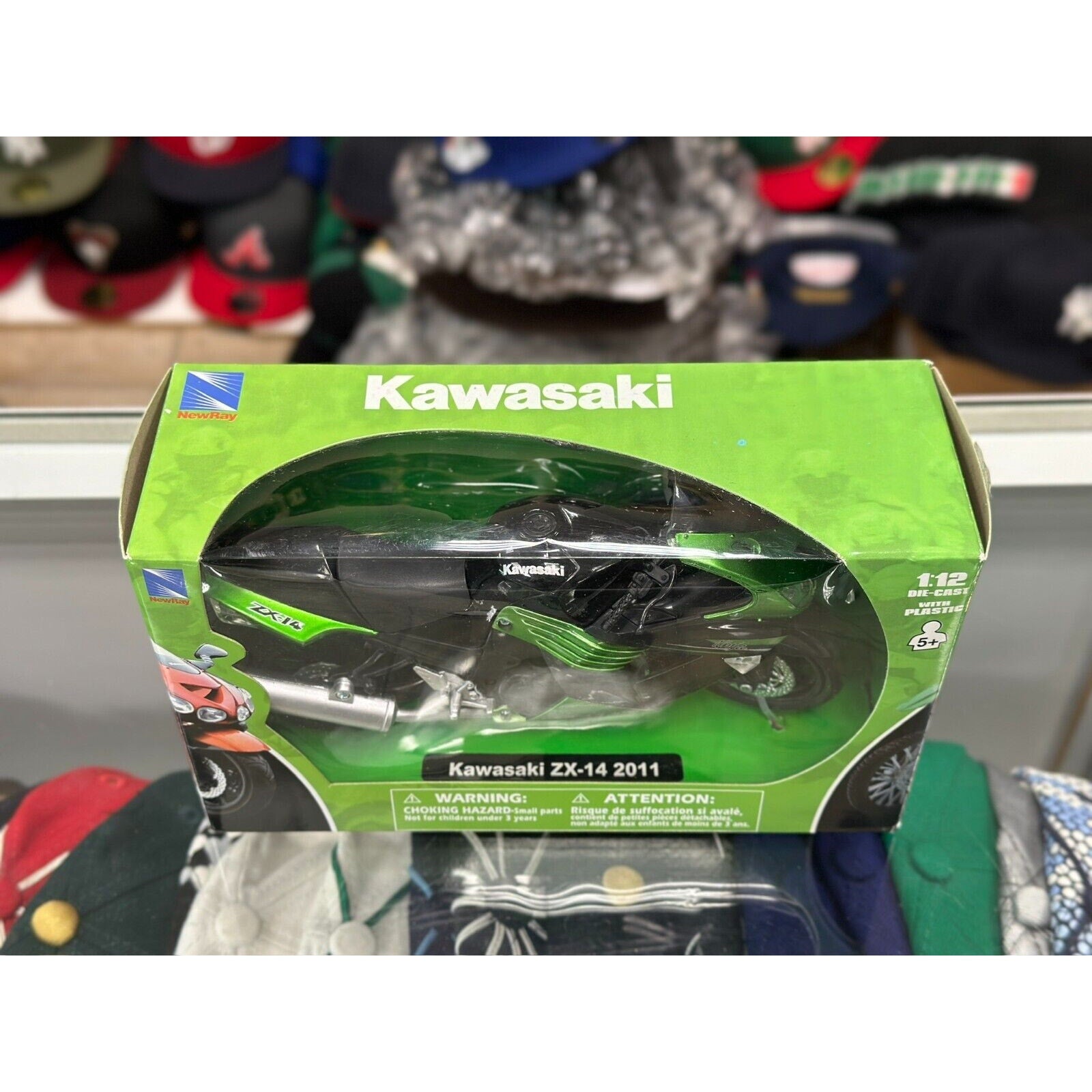 Kawasaki ZX-14 & Yamaha YZE-R1 Motorcycle Bike 1/12 Scale Diecast Model Bike | Bundle - Product Image