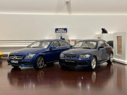 Kyosho BMW 135i Blue 1/18 Scale Diecast Model Car - Product Image