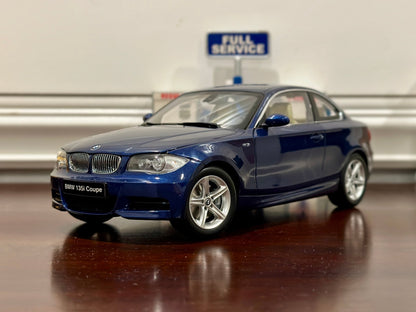 Kyosho BMW 135i Blue 1/18 Scale Diecast Model Car - Product Image