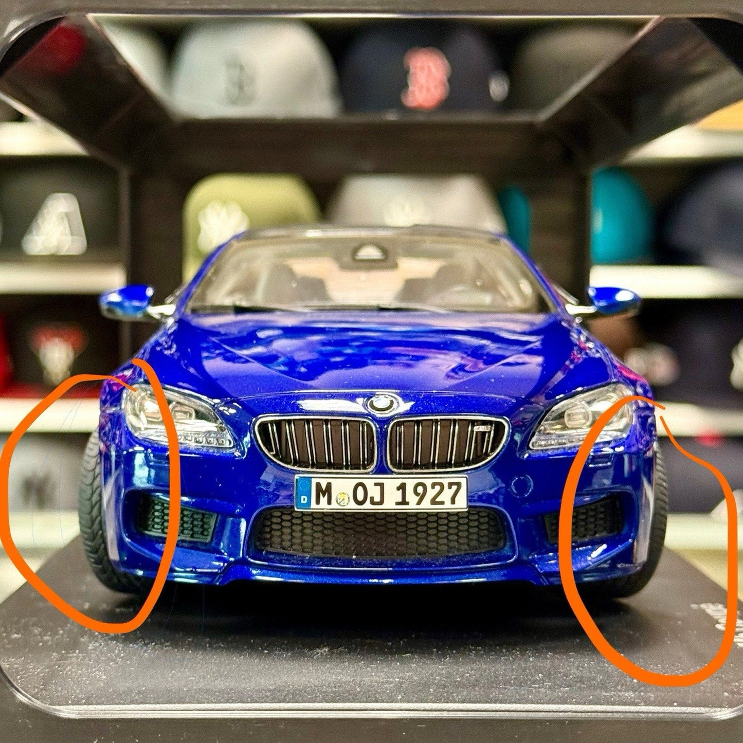 Kyosho BMW M6 Coupe F13 Blue 1/18 Scale Diecast Model Car | In Box - Product Image