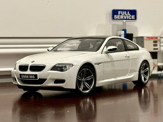Kyosho BMW M6 Grand Coupe White 1/18 Scale Diecast Model Car - Product Image