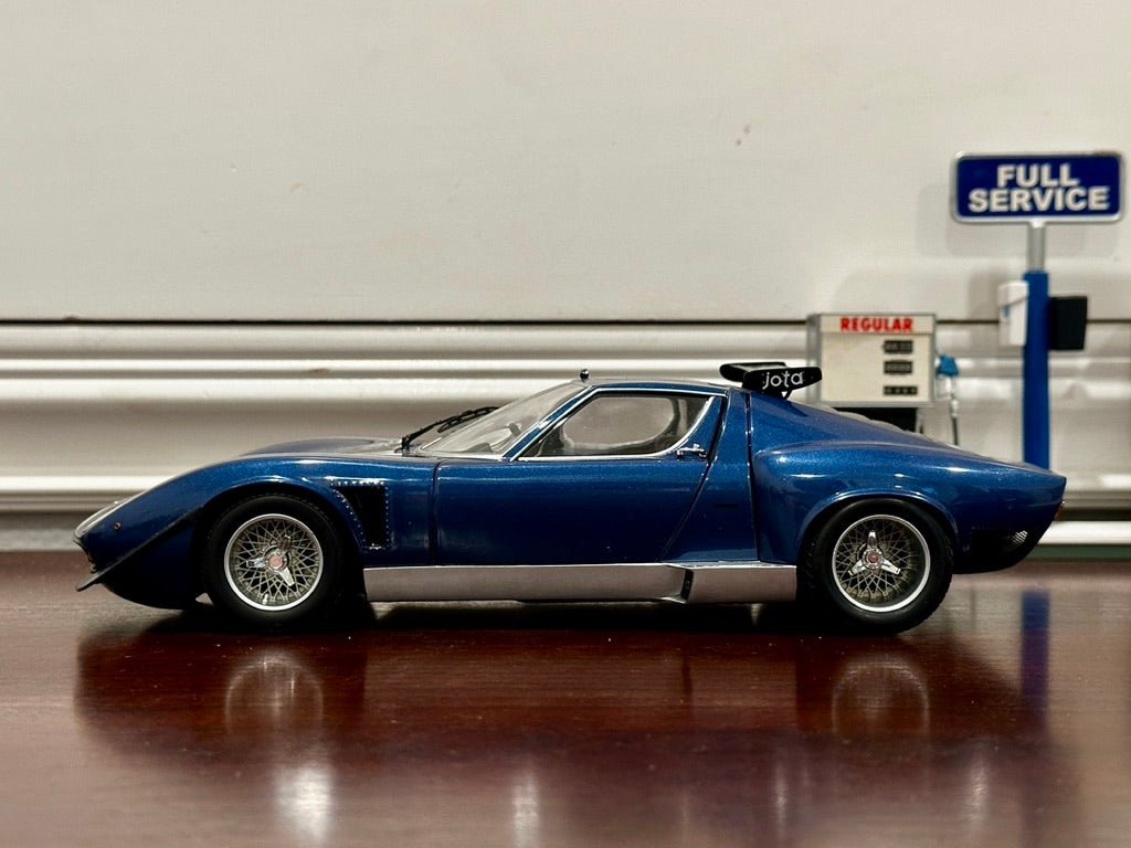 Kyosho Lamborghini Miura SVR-Jota Blue 1/18 Scale Diecast Model Car | New - Product Image