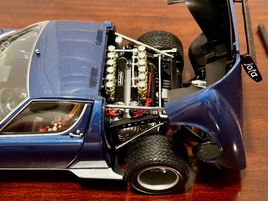 Kyosho Lamborghini Miura SVR-Jota Blue 1/18 Scale Diecast Model Car | New - Product Image