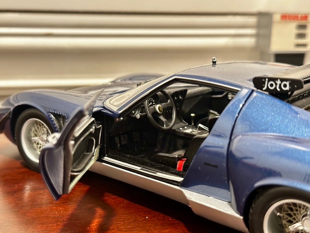 Kyosho Lamborghini Miura SVR-Jota Blue 1/18 Scale Diecast Model Car | New - Product Image