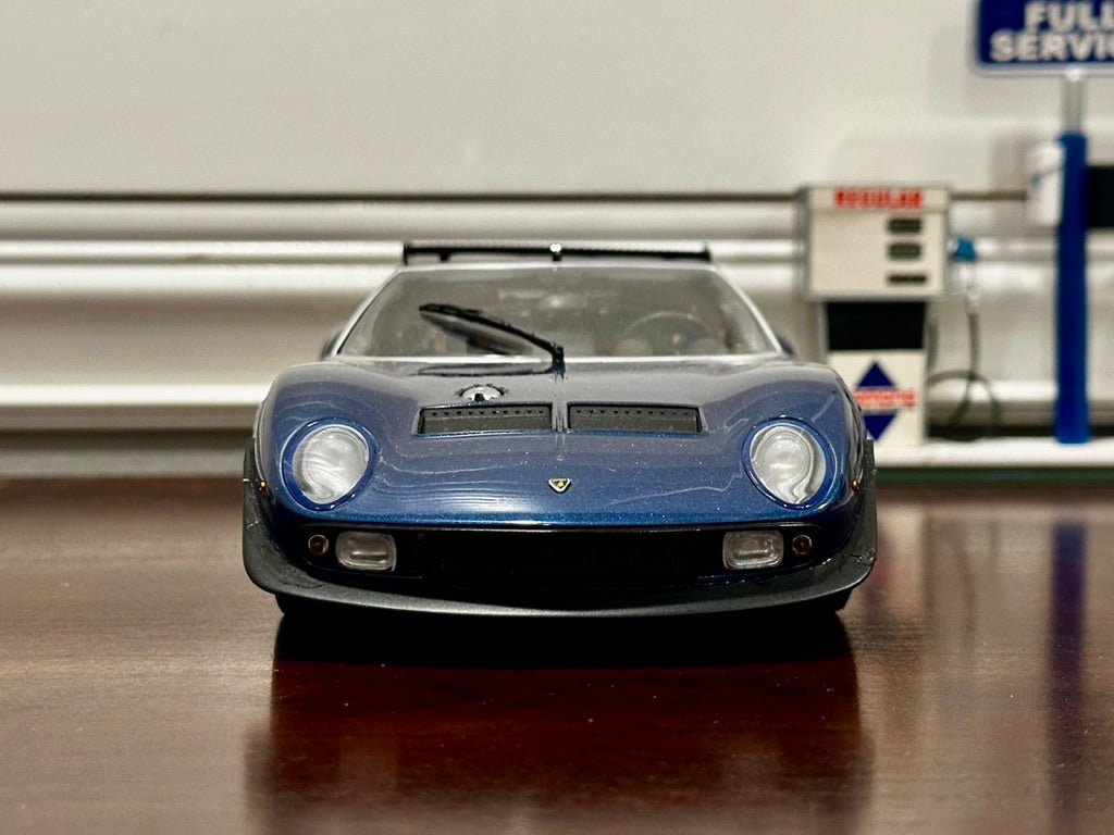 Kyosho Lamborghini Miura SVR-Jota Blue 1/18 Scale Diecast Model Car | New - Product Image