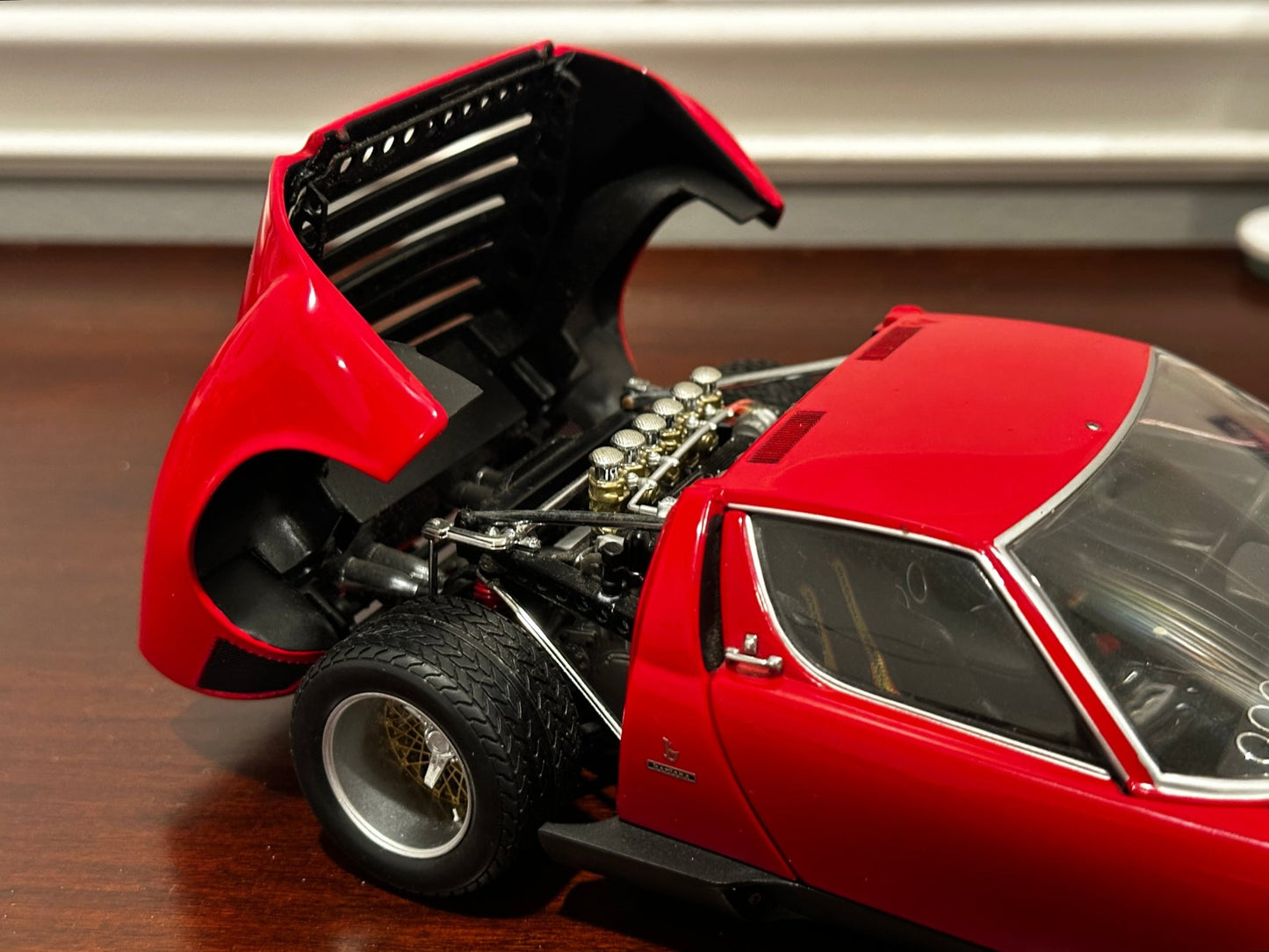 Kyosho Lamborghini Miura SVR Jota Red 1/18 Scale Diecast Model Car - Product Image