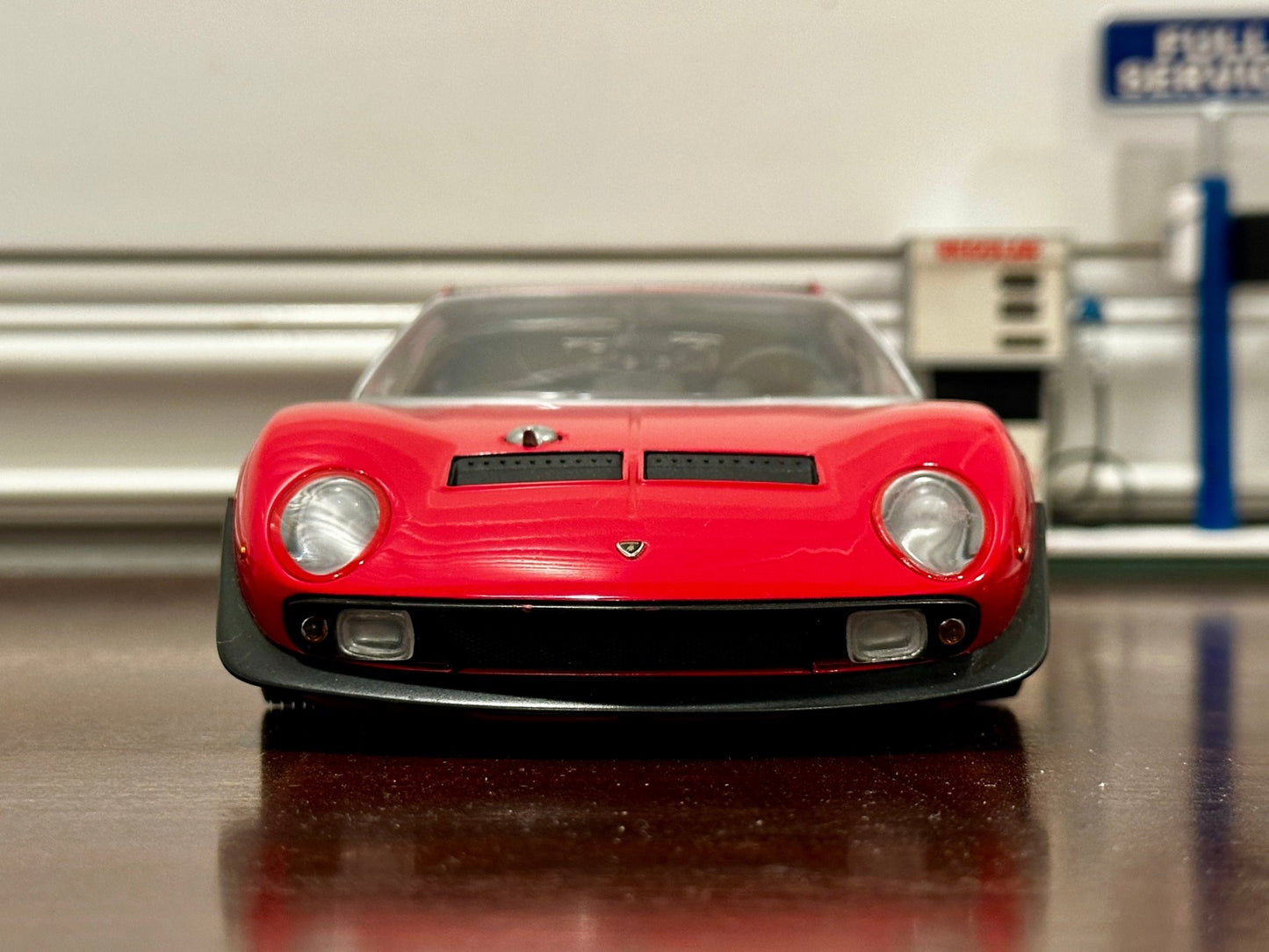Kyosho Lamborghini Miura SVR Jota Red 1/18 Scale Diecast Model Car - Product Image