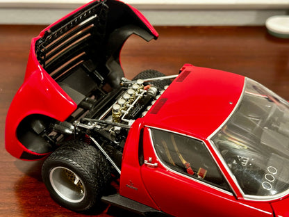 Kyosho Lamborghini Miura SVR Jota Red 1/18 Scale Diecast Model Car - Product Image