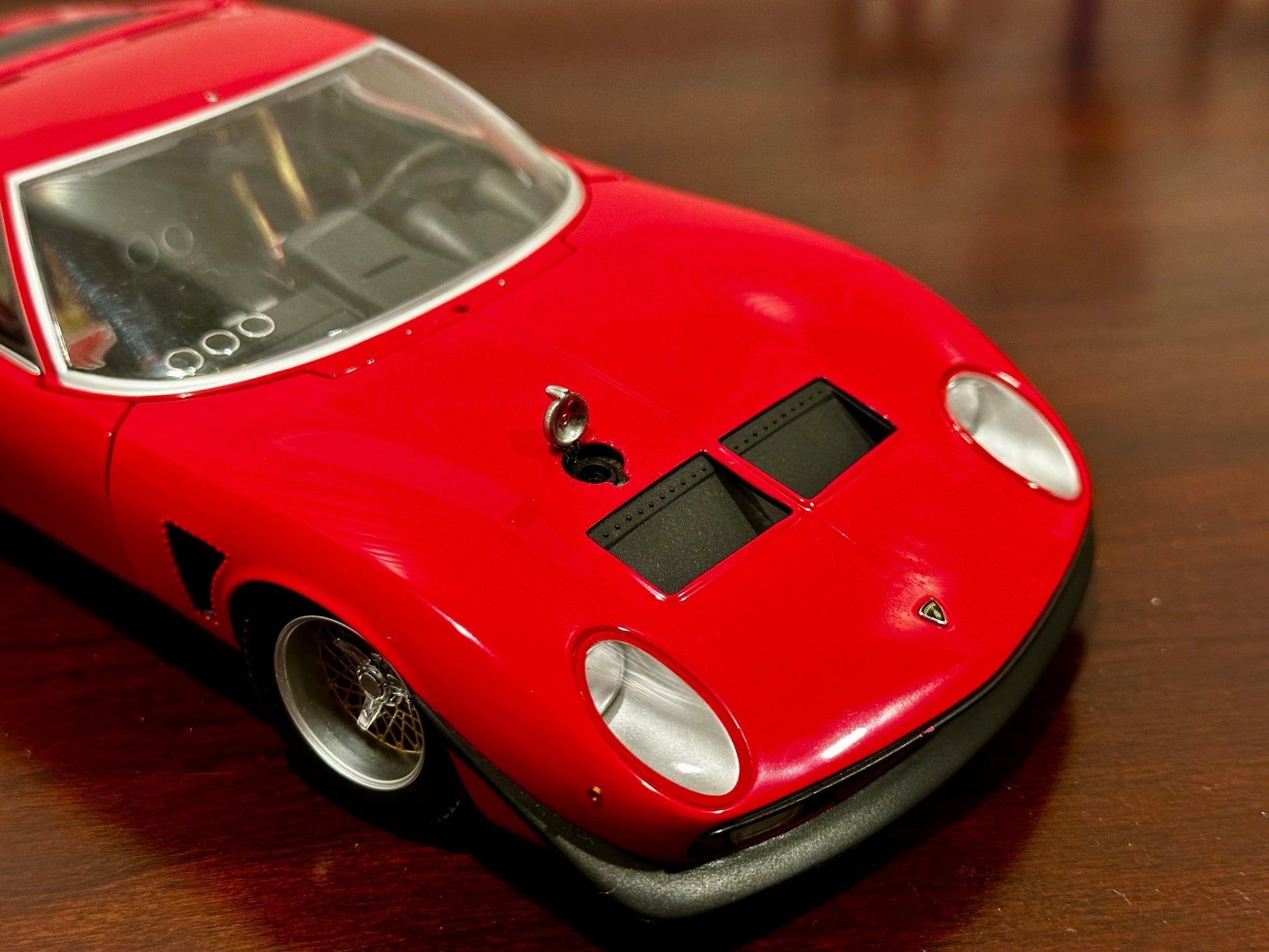 Kyosho Lamborghini Miura SVR Jota Red 1/18 Scale Diecast Model Car - Product Image