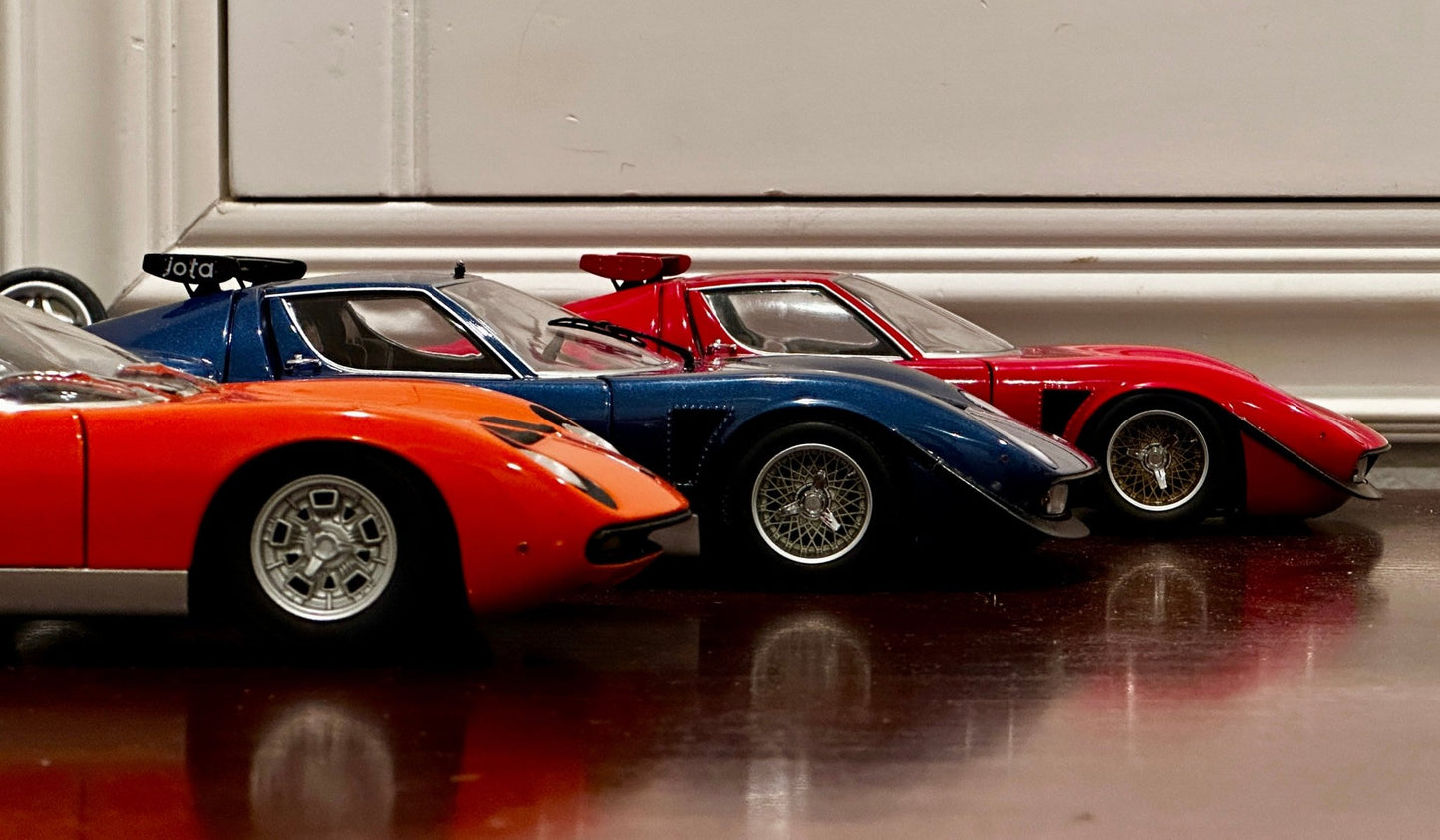 Kyosho Lamborghini Miura SVR Jota Red 1/18 Scale Diecast Model Car - Product Image