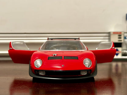 Kyosho Lamborghini Miura SVR Jota Red 1/18 Scale Diecast Model Car - Product Image