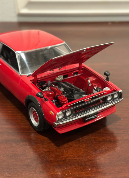 Kyosho Nissan Skyline 'KenMeri' GTR Red 1/18 Scale Diecast Model Car - Product Image