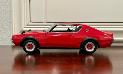 Kyosho Nissan Skyline 'KenMeri' GTR Red 1/18 Scale Diecast Model Car - Product Image