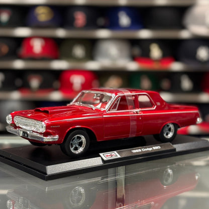 Maisto 1/18 1963 Dodge 330 Red Diecast Special Edition Model Car | New - Product Image