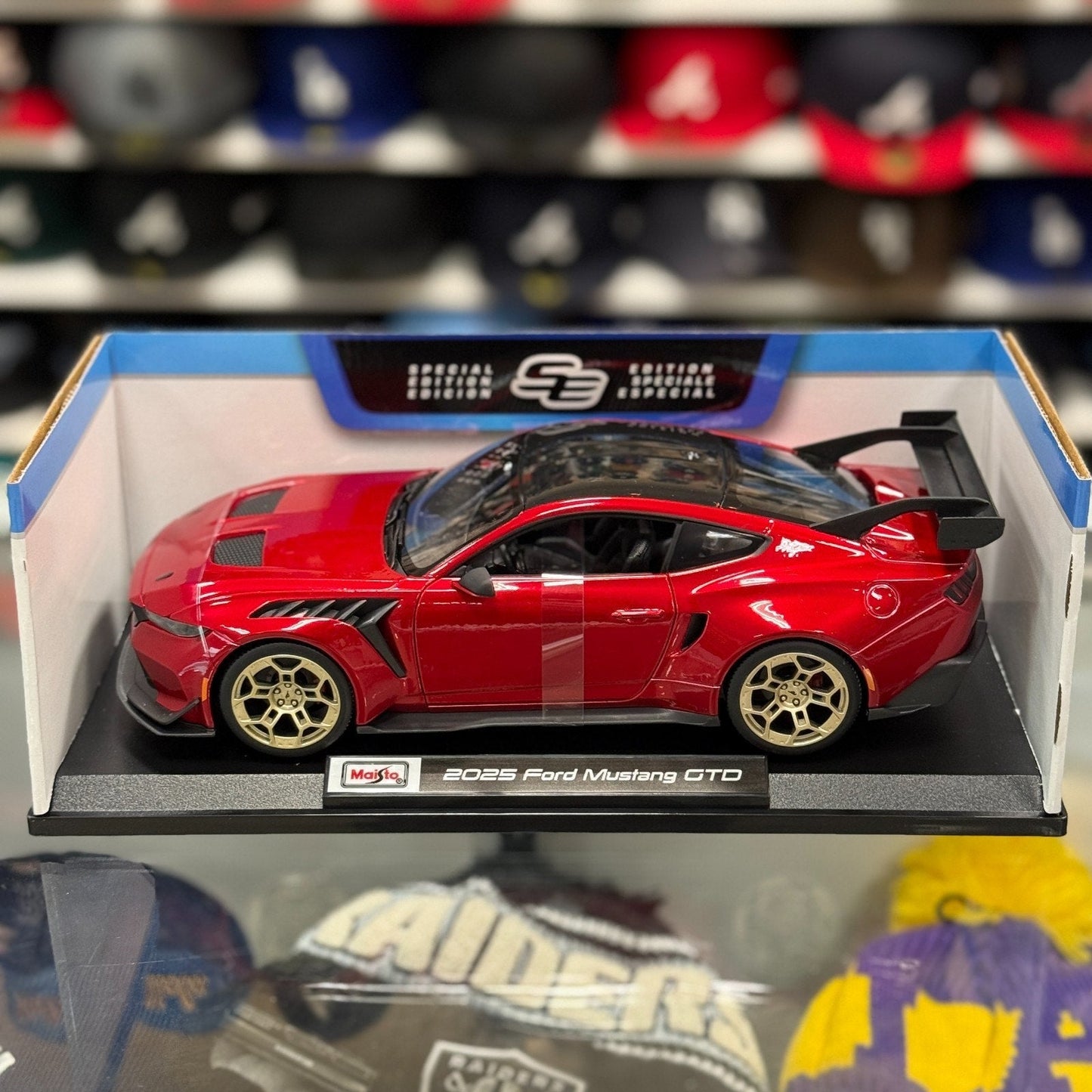 Maisto 1/18 Ford Mustang GTD Metallic Red Diecast Special Edition Model | New - Product Image