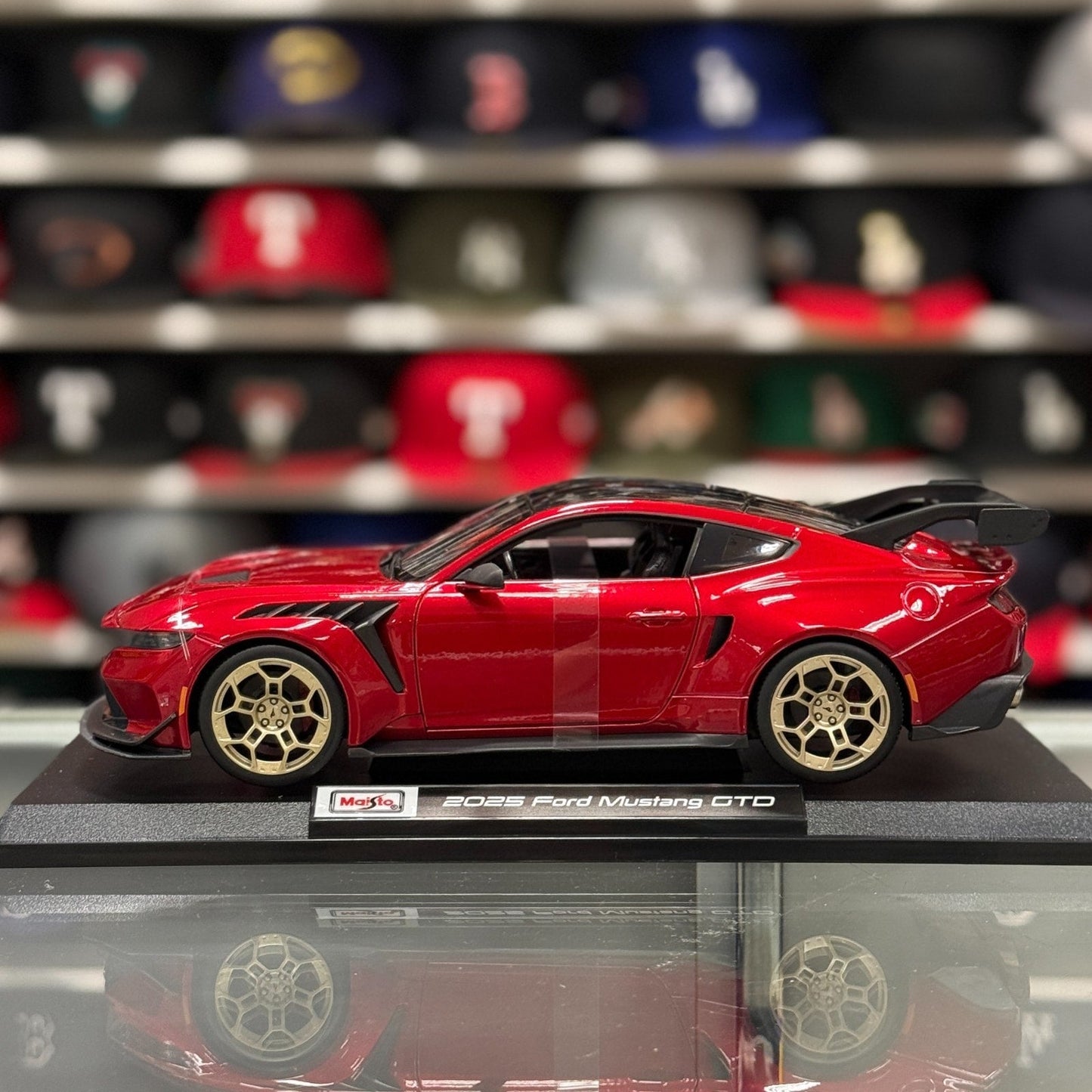 Maisto 1/18 Ford Mustang GTD Metallic Red Diecast Special Edition Model | New - Product Image