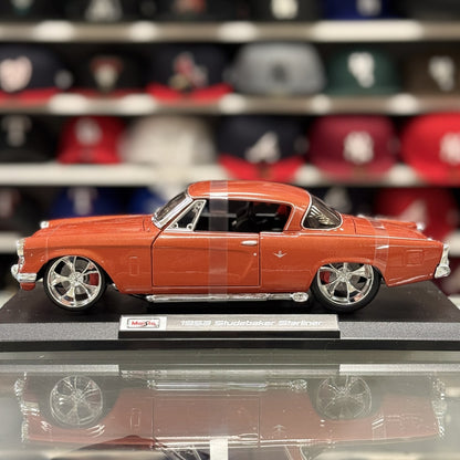 Maisto 1:18 1953 Studebaker Starliner Copper Orange Custom Special Edition Diecast | New - Product Image