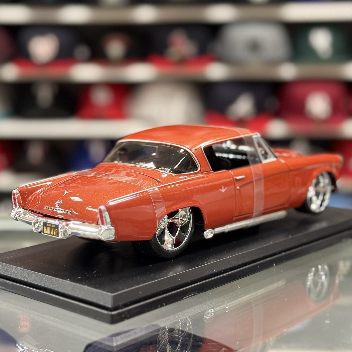 Maisto 1:18 1953 Studebaker Starliner Copper Orange Custom Special Edition Diecast | New - Product Image