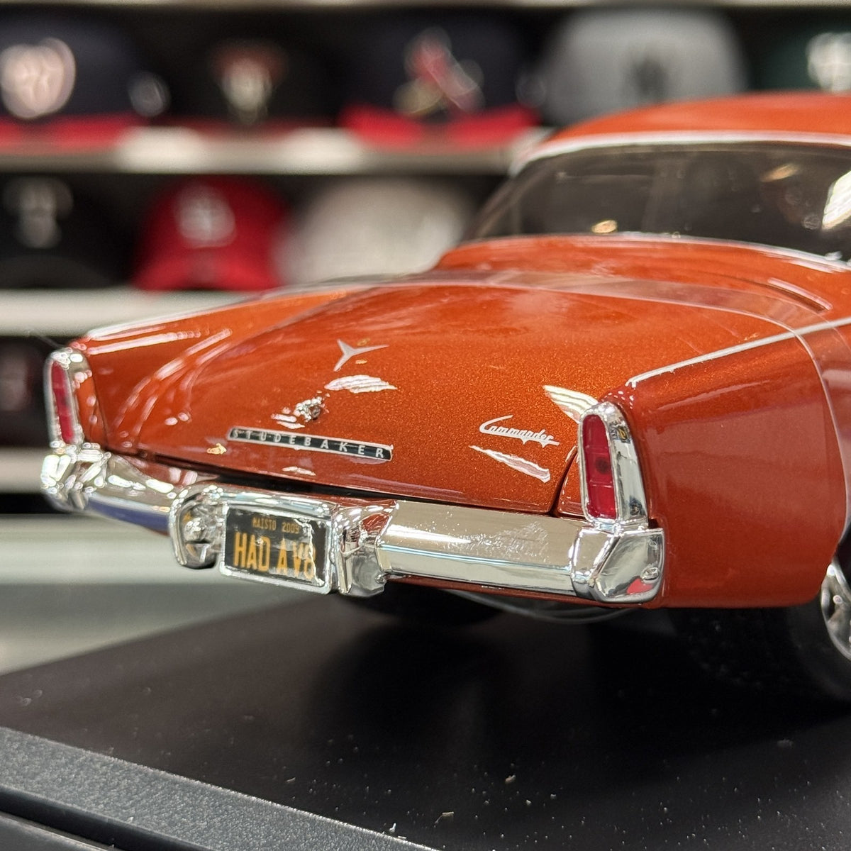 Maisto 1:18 1953 Studebaker Starliner Copper Orange Custom Special Edition Diecast | New - Product Image