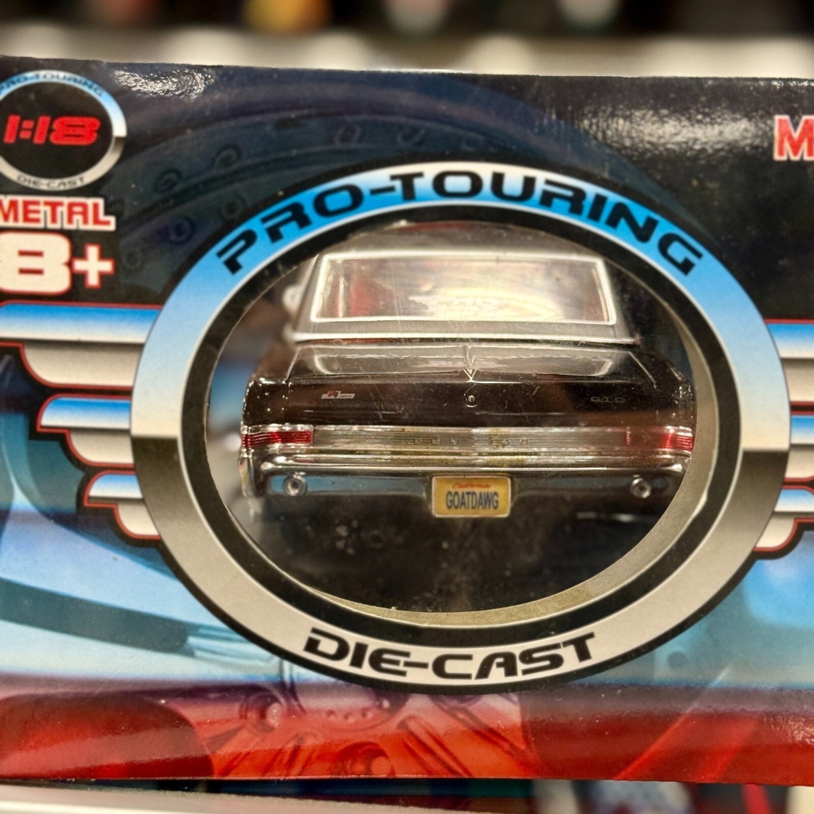 Maisto 1965 Pontiac GTO Black 1/18 Scale Diecast Model Car | New - Product Image