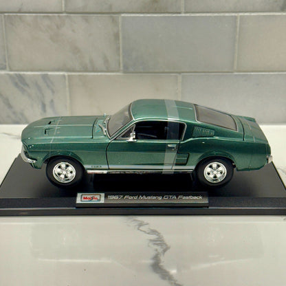 Maisto 1967 Ford Mustang GTA Fastback 1/18 Scale Diecast Model Car | New - Product Image