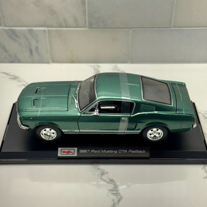 Maisto 1967 Ford Mustang GTA Fastback 1/18 Scale Diecast Model Car | New - Product Image