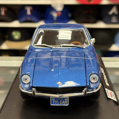 Maisto 1:18 1971 Datsun 240Z Metallic Blue Special Edition Diecast Model Car | New - Product Image