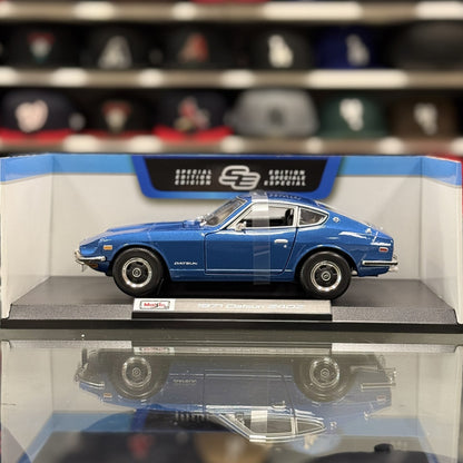 Maisto 1:18 1971 Datsun 240Z Metallic Blue Special Edition Diecast Model Car | New - Product Image