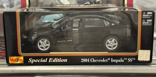 Maisto 2004 Chevrolet Impala SS Black 1/18 Scale Diecast Model Car - Product Image