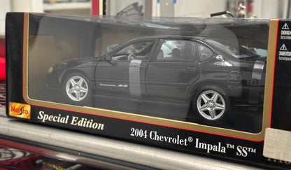 Maisto 2004 Chevrolet Impala SS Black 1/18 Scale Diecast Model Car - Product Image
