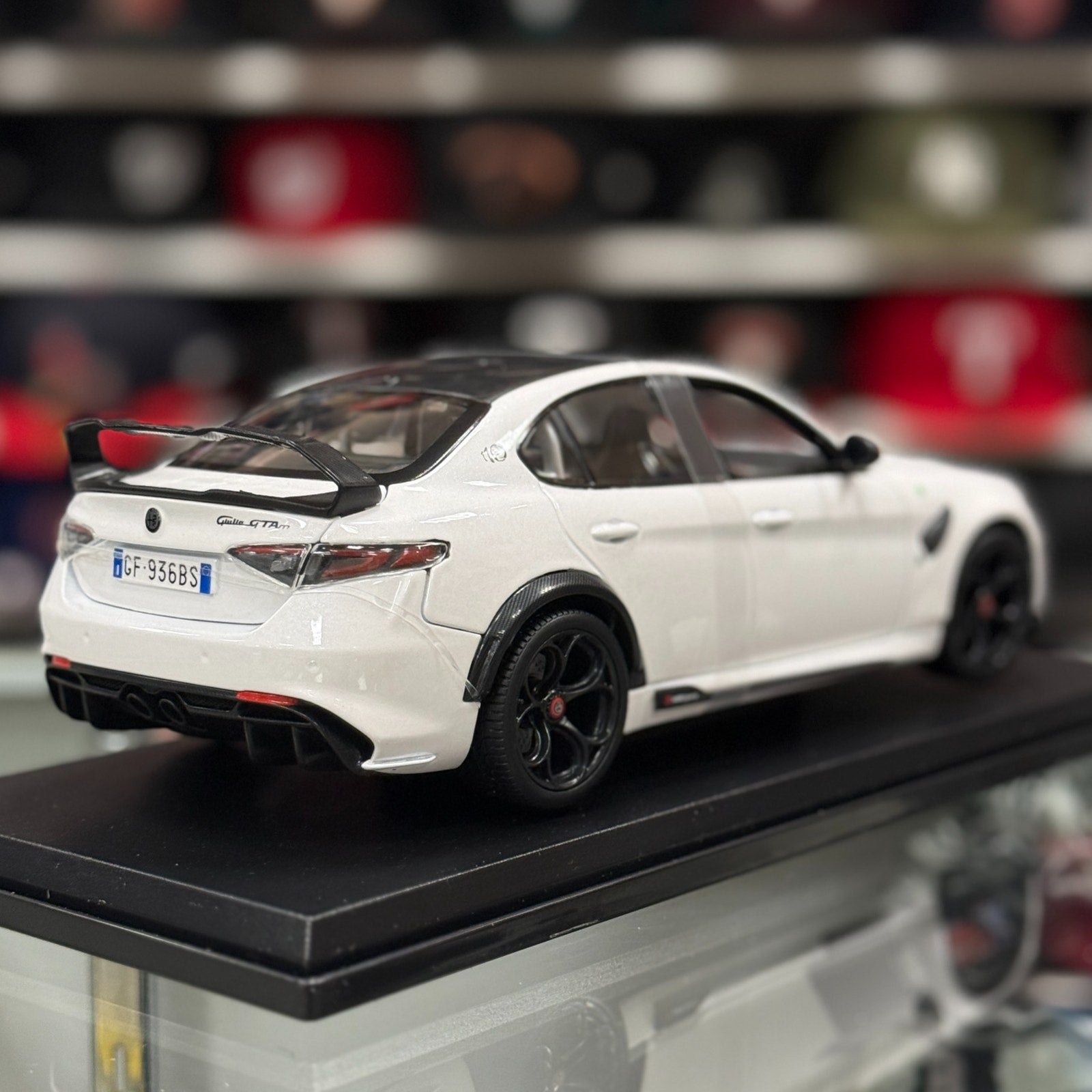 Maisto Alfa Romeo Giulia GTR White 1/18 Scale Diecast Model | New - Product Image