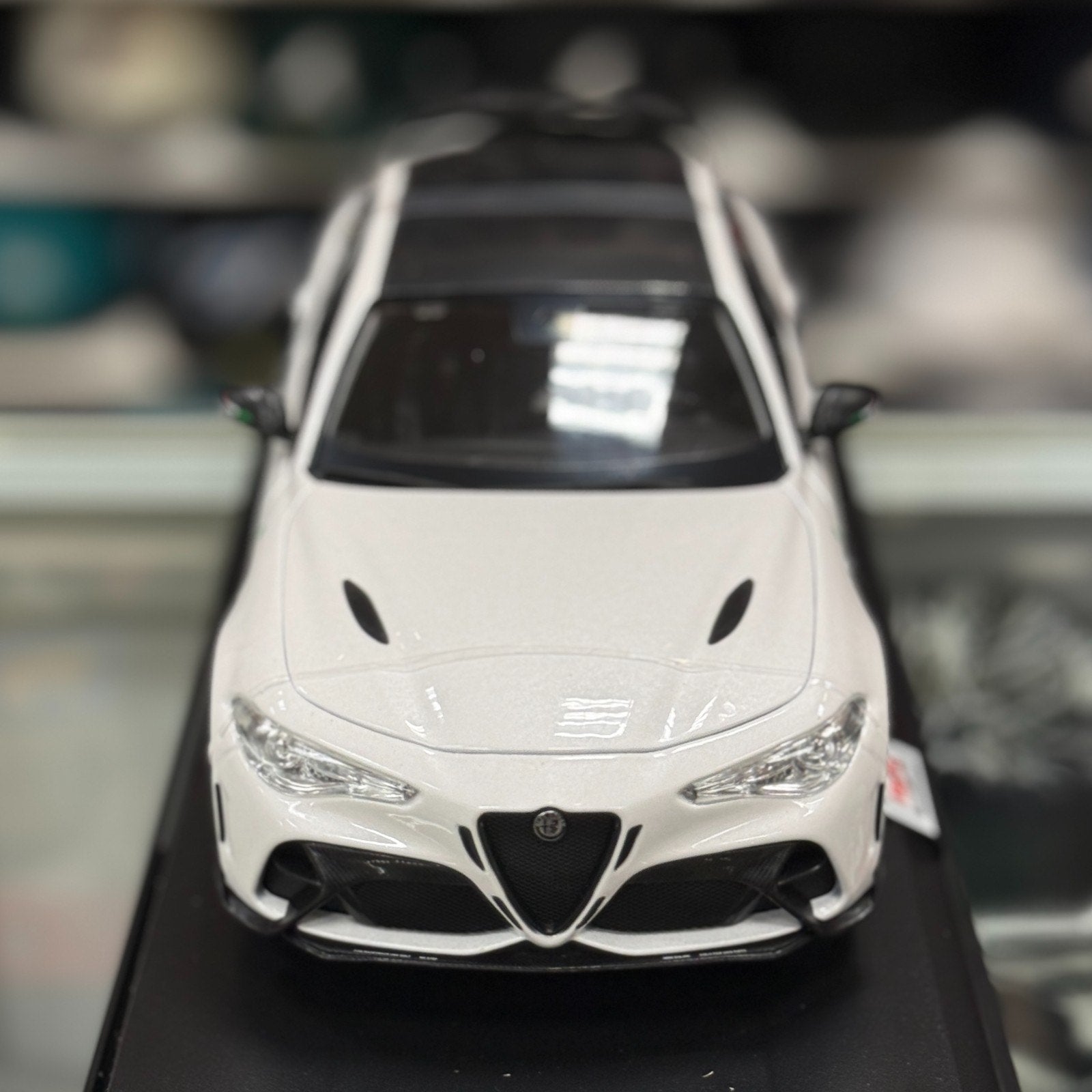 Maisto Alfa Romeo Giulia GTR White 1/18 Scale Diecast Model | New - Product Image
