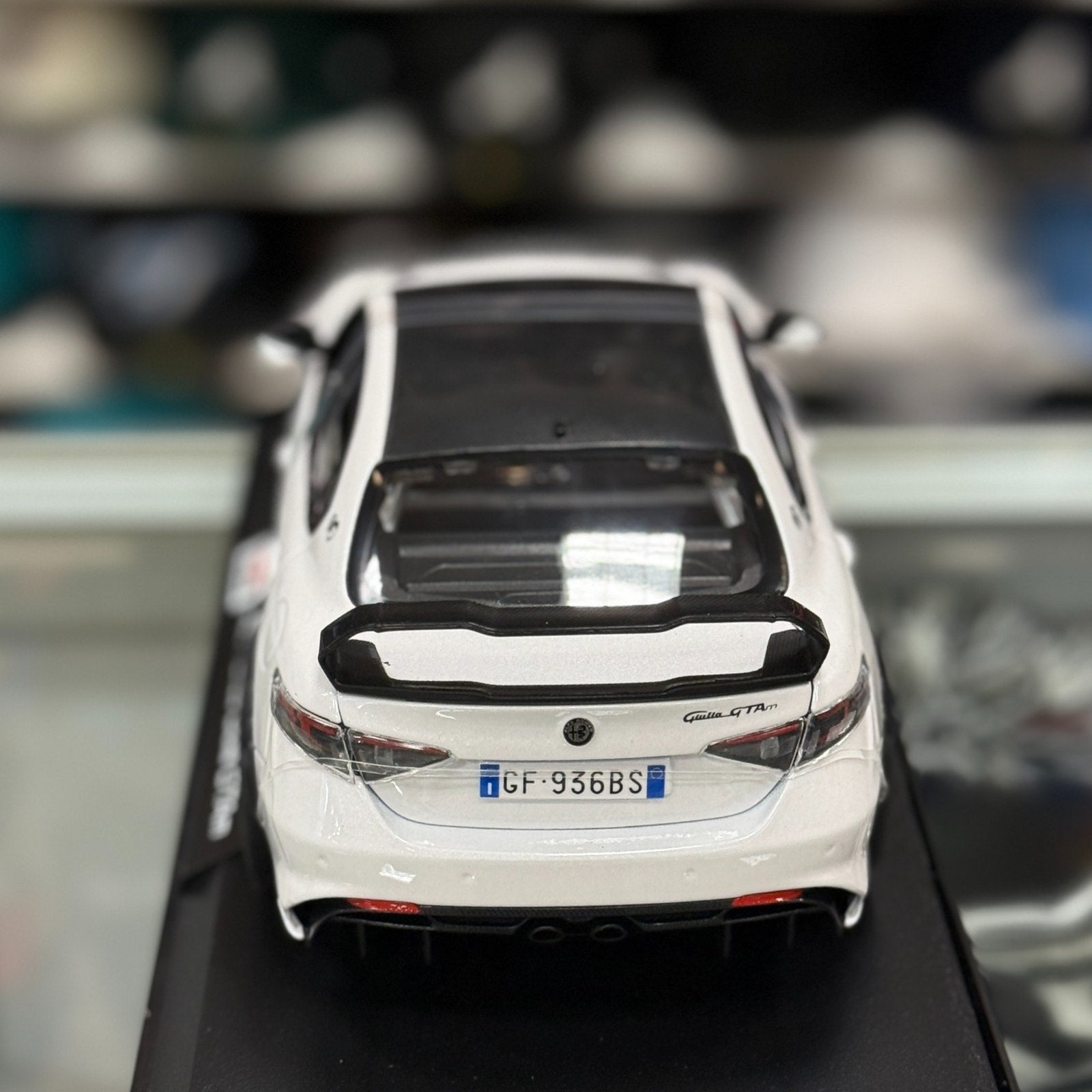 Maisto Alfa Romeo Giulia GTR White 1/18 Scale Diecast Model | New - Product Image