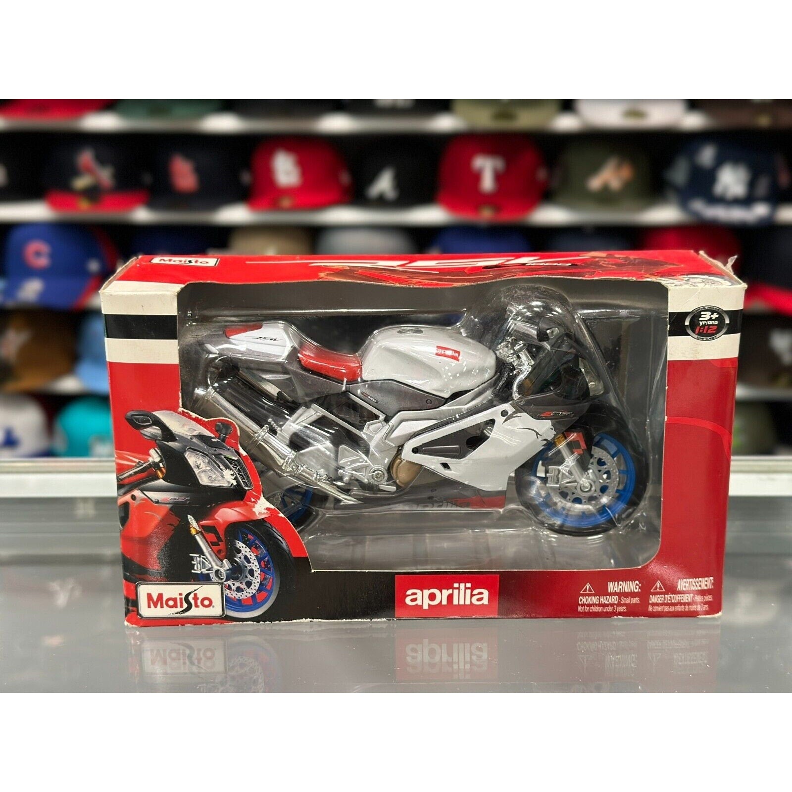 Maisto Aprilia RSV 1000R HTF A6 Sport Bike 1/12 Scale Diecast Model Bike | New - Product Image