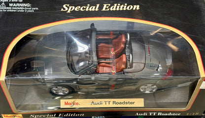 Maisto Audi TT Roadster Gray 1/18 Scale Diecast Model Car - Product Image