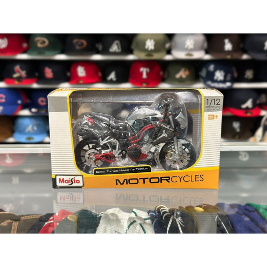 Maisto Benelli Tornado Naked Titanium 1/12 Scale Diecast Model Bike | New - Product Image