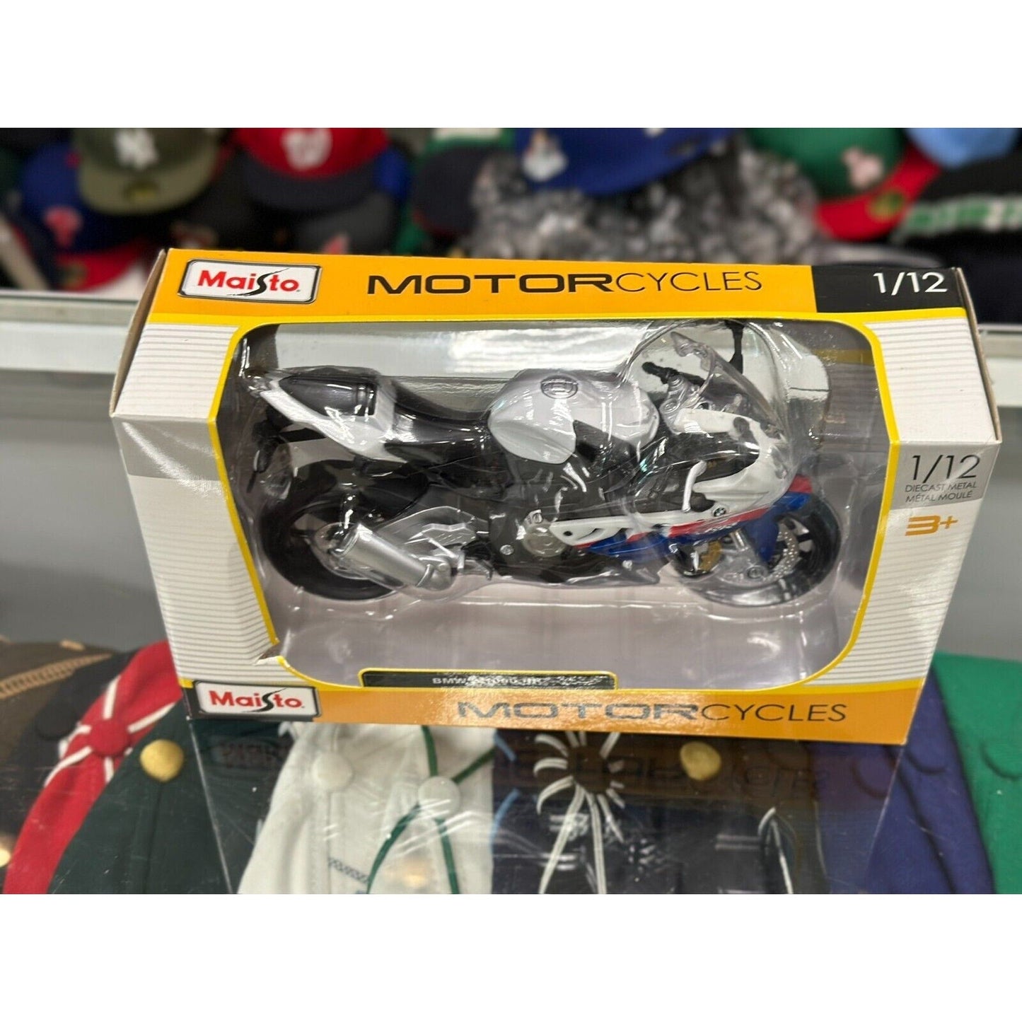 Maisto BMW S 1000RR Sports Bike 1/12 Scale Diecast Model Bike | New - Product Image